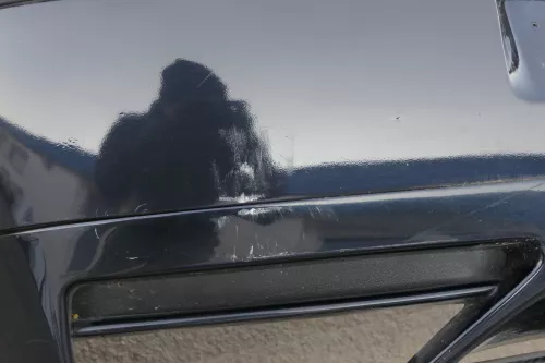 VW Golf 4 Limousine Stoßstange hinten Heckstoßstange Heckanastz blau LC5M (123479)