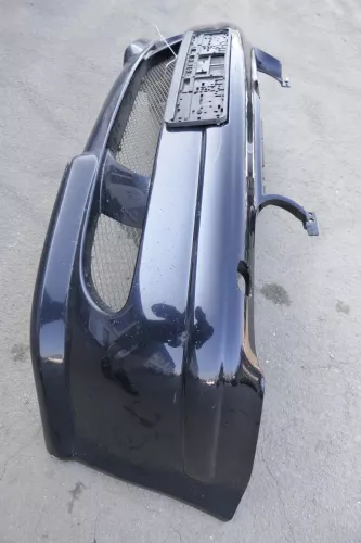 VW Golf 4 Stoßstange vorne Stoßfänger vorn vorne blau LC5M Sport Tuning Lippe An (123486)