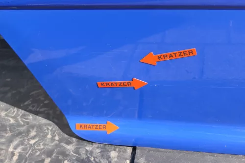 VW Golf 4 Limousine Tür komplett Scheibe hinten rechts blau LW5Z (KEINkombi) (123502)