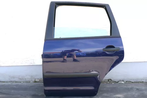 VW Polo 9N 9N3 Tür hinten links 4/5-Türer blau LB5N indigoblau - ohne Scheibe