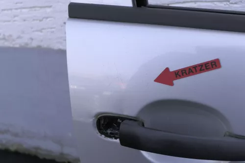 Skoda Fabia 6Y Kombi + Limousine Tür vorne rechts Beifahrertür grau silber LF7T (123600)