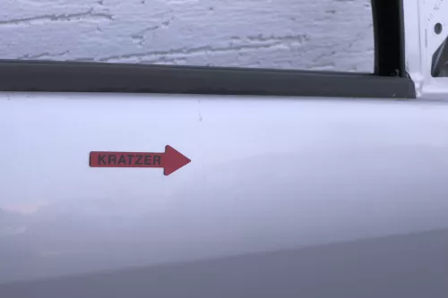 Skoda Fabia 6Y Kombi + Limousine Tür vorne rechts Beifahrertür grau silber LF7T (123600)