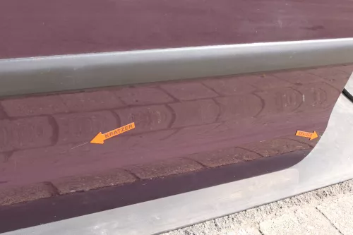 VW Polo 9N 9N3 Tür vorne links Fahrertür braun lila LC3W 2/3-Türer (123637)