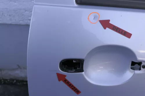 VW Golf 4 Tür vorne rechts Beifahrertür 2/3-Türer silber LB7Z satinsilber (123662)