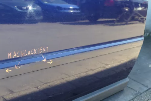 VW Passat 3B 3BG Kombi Variant Tür hinten rechts blau LB5N indigoblau + Scheibe (123670)