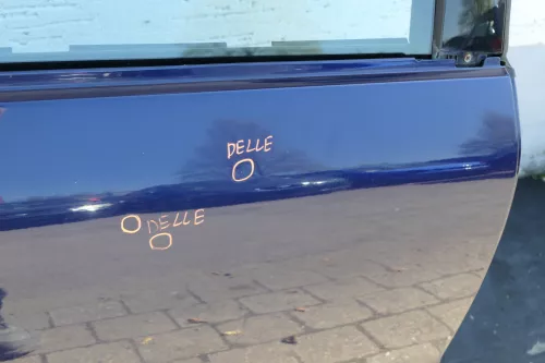 VW Passat 3B 3BG Kombi Variant Tür hinten rechts blau LB5N indigoblau + Scheibe (123670)