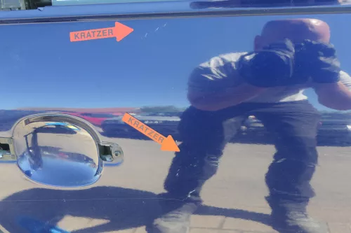 VW Passat 3B 3BG Kombi Variant Tür hinten rechts blau LB5N indigoblau + Scheibe (123670)