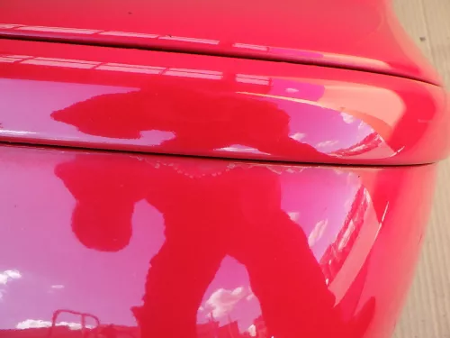 VW Polo 6N2 Stoßstange hinten Heckstoßstange Stoßfänger rot LP3G flashrot (123782)