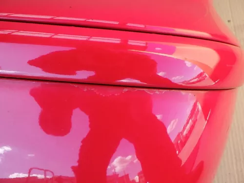 VW Polo 6N2 Stoßstange hinten Heckstoßstange Stoßfänger rot LP3G flashrot (123782)