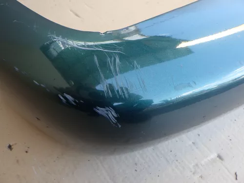 VW Polo 6N Stoßstange hinten Oberteil der 2-geteilte Heckstoßstange grün LC6P me (123787)