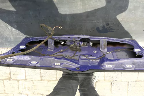 VW Polo 6N Heckklappe Klappe Kofferraumklappe mit Scheibe blau LD5D Klappe chaga (123810)