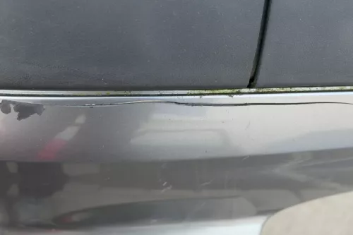 Audi 80 8C Stoßstange Heckstoßstange hinten Heckstoßfänger grau LY7P Limousine (123840)