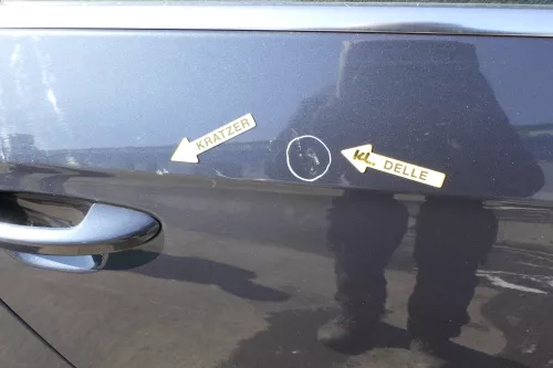 VW Passat 3C Kombi Variant Tür hinten rechts blau grau LC5F ohneAnbauteile (125009)