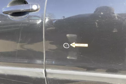 Seat Leon Toledo 1M Tür hinten links Fahrerseite schwarz LC9Z (125039)