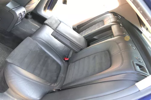 VW Passat 3C Limousine Sitz Rückbank Sitzfläche Sitze Leder schwarz Sitzheizung (125190)