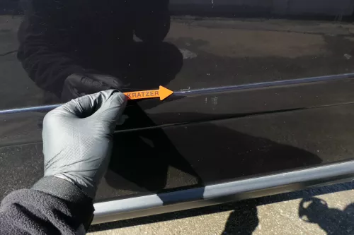 Audi A2 8Z Tür nur das Türblatt vorne rechts blau LZ5Q - ohne Anbauteile (125842)