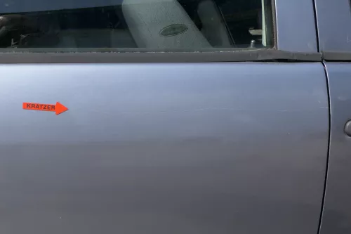 Skoda Fabia 6Y Limousine Stufenheck Tür hinten rechts grau silber LF7U (126634)