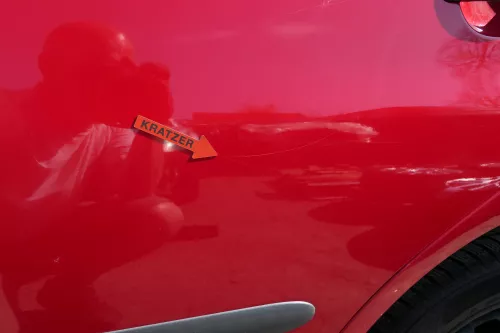 Seat Ibiza 6L Tür 4/5-Türer hinten links rot LS3H - ohne Anbauteile (126639)