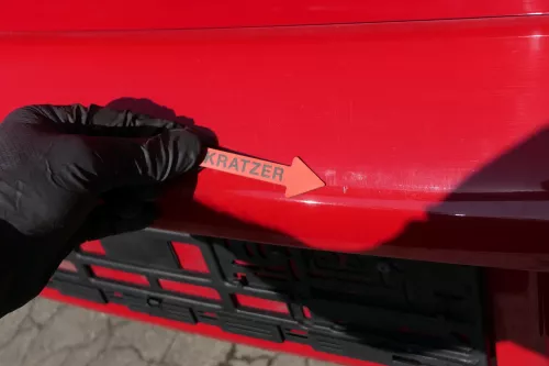 Seat Ibiza 6L Stoßstange Heckstoßstange hinten rot LS3H (126641)