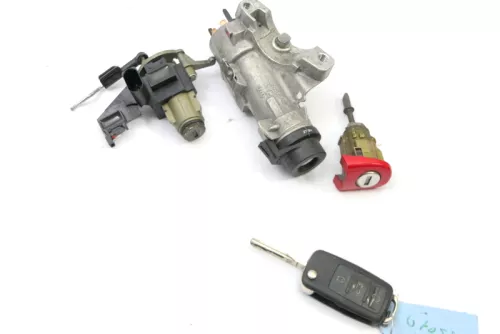 VW Polo 9N 9N3 Schloßsystem 1 Türschloß 1x Schlüssel Zündschloß Heckschloß hinte