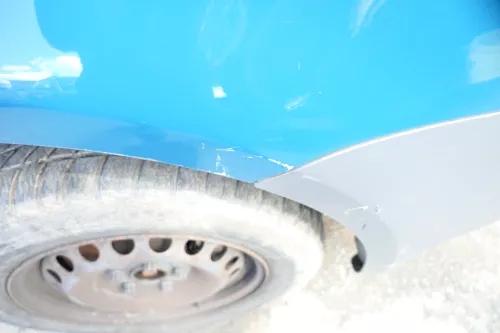 Caddy 2K Kotflügel vorne rechts blau blau grün LN6F 2K0821022 bis AnfangBj.2011 (127587)