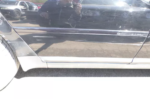 Audi A6 4B C5 Tür Türblatt hinten rechts schwarz LY9B brilliantschwarz (127645)