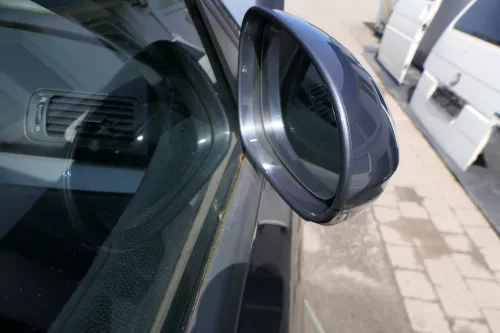 VW Passat 3C elektrischer Spiegel Außenspiegel rechts grau blau LK7X anklappbar (127757)
