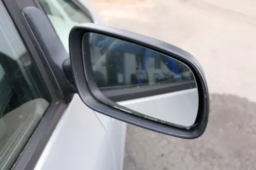 VW Sharan Alhambra elektrischer Spiegel Außenspiegel rechts schwarz matt unlack (127940)