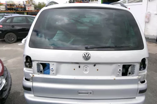 VW Sharan 7M Heckklappe Scheibe  Klappe hinten ab Bj.2000 silber LB7Z satinsilbe