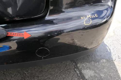 VW Touran 1T Stoßstange hinten Heckstoßstange Stoßfänger schwarz LC9Z meta (127966)