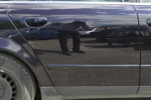 Audi A4 B6 8E nur Türblatt Tür hinten rechts blau lila LZ5L Kombi+Limo