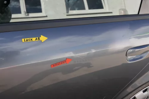 Audi A4 B6 8E nur Türblatt Tür hinten links grau LX7Z Kombi+Limo (127987)