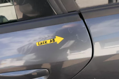 Audi A4 B6 8E nur Türblatt Tür hinten links grau LX7Z Kombi+Limo (127987)