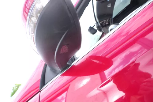 VW Eos 1F elektrischer Spiegel Außenspiegel links rot LA3H anklappbar -OHNE Glas (128046)