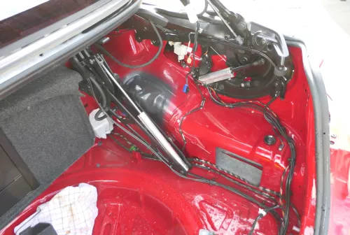 VW Eos 1F Cabrio Verdeck 1Q0871603A Dämpfer Dach hinten rechts oder links