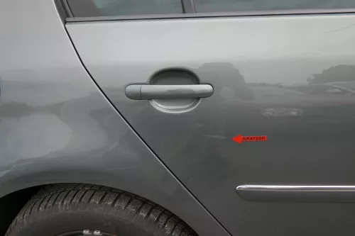 VW Golf 5 V 1K Tür nur das Türblatt hinten rechts 4/5-Türer grau grün LA6Q (128285)