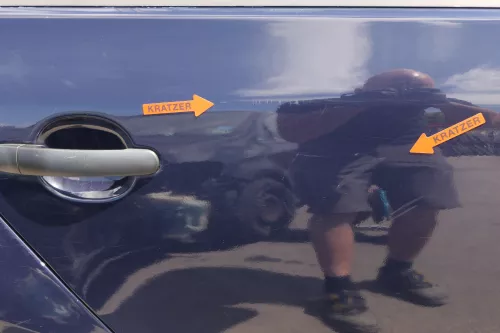 VW Golf 5 V 1K Tür nur das Türblatt hinten rechts 4/5-Türer blau LA5G perblau (128324)