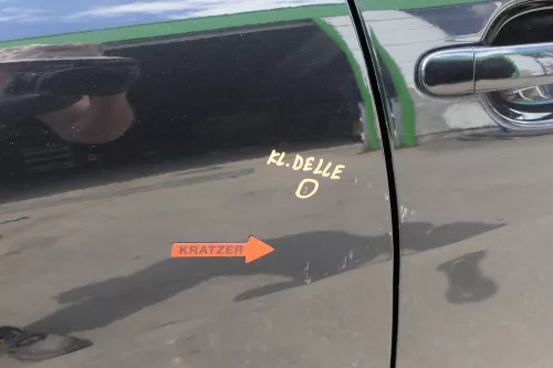 Seat Leon 1P Tür hinten rechts schwarz LC9Z metallic - ohne Anbauteile (128333)