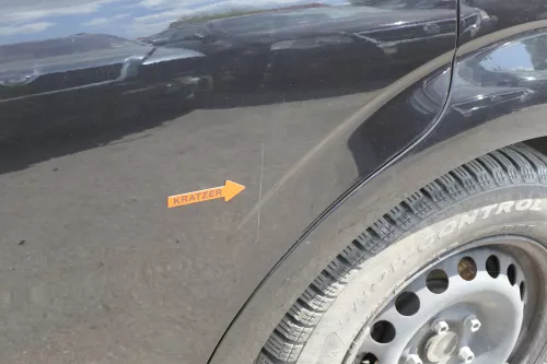 Seat Leon 1P Tür hinten links schwarz LC9Z metallic - ohne Anbauteile (128334)