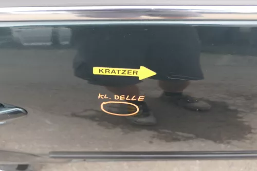 VW Passat 3B 3BG Kombi Variant Tür hinten rechts grün LD6S (128501)