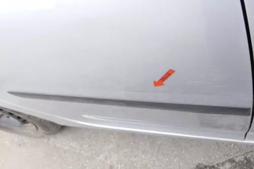VW Golf 5 V 1K Tür nur Türblatt hinten rechts 4/5-Türer grau silber LA7W reflex (128520)