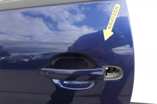 VW Passat 3B 3BG Kombi Variant Tür hinten links blau LB5N indigoblau + Scheibe