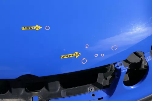 VW Polo 9N Motorhaube Klappe vorne blau hellblau LA5F summerblue bis ca.Bj. 2004 (128608)