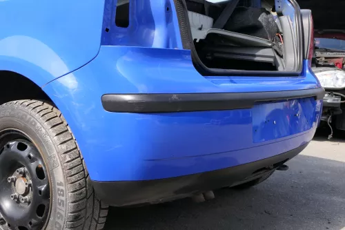 VW Polo 9N 9N3 Stoßstange Heckstoßstange hinten blau LA5F summerblue (128611)