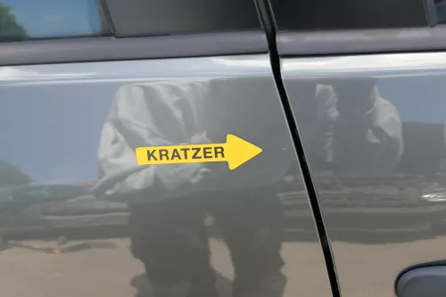 VW Golf 5 V 1K Tür nur das Türblatt hinten rechts 4/5-Türer grau grün LA6Q sagag (128625)