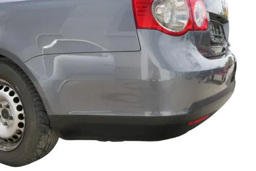 VW Jetta 1K Stoßstange hinten Heckstoßstange Stoßfänger grau LD7X platinumgr PDC (128696)