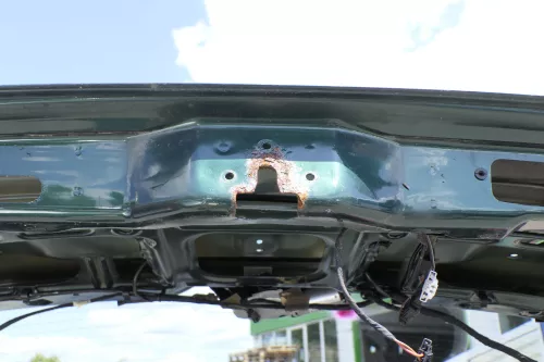 VW Sharan 7M Heckklappe Scheibe  Klappe hinten ab Bj.2000 grün LC6M (128770)