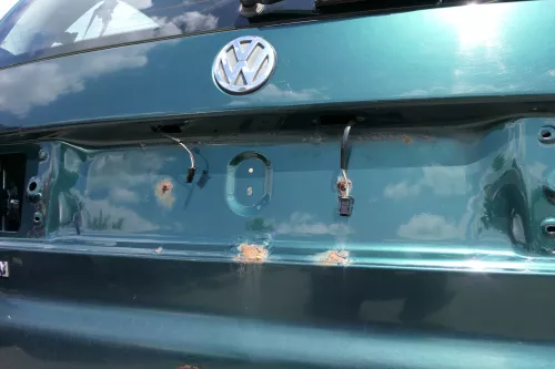 VW Sharan 7M Heckklappe Scheibe  Klappe hinten ab Bj.2000 grün LC6M (128770)