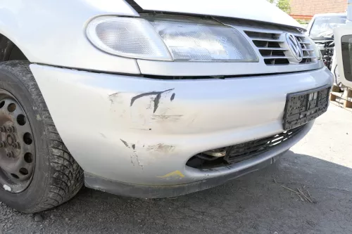 VW Sharan 7M Stoßstange Frontstoßstange vorne silber LB7Z Nebelscheinwerfer (128785)