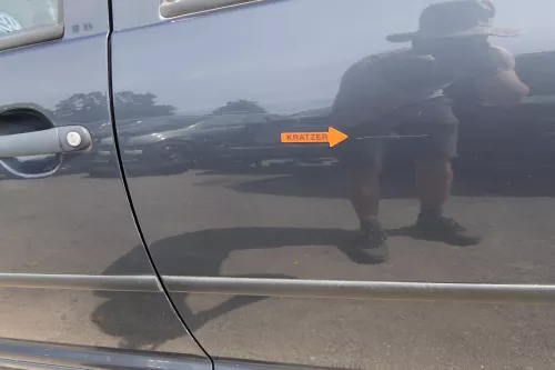 VW Golf 4 Bora Tür hinten links nur Kombi / Variant grau LC7V (128929)